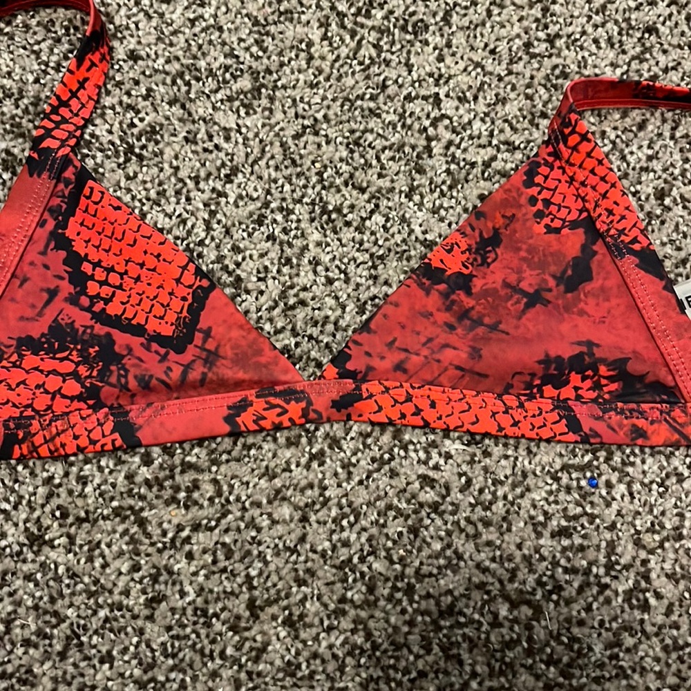 Snake Print Bikini Top